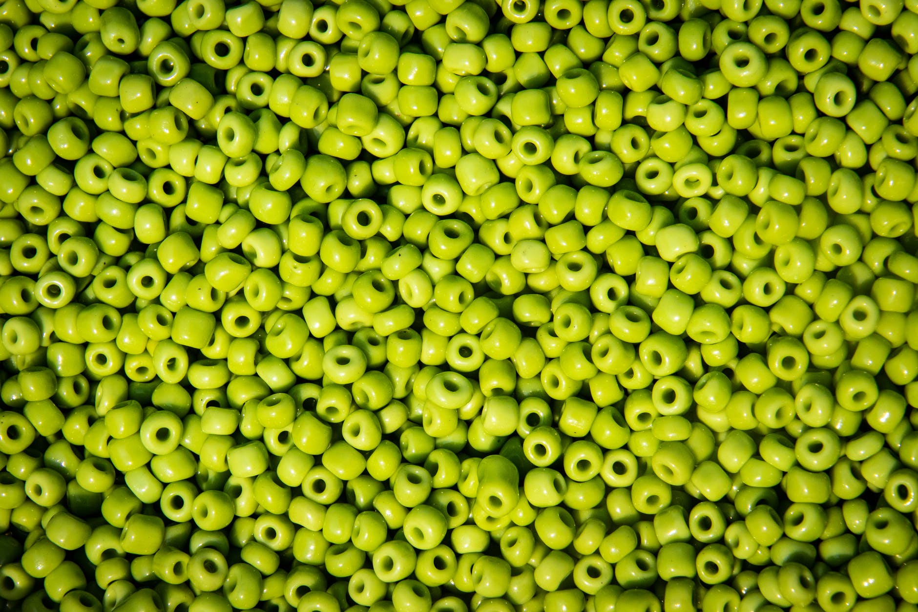 bunch of green beads