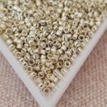 Delica 11/0, Galvanized Silver DB0035, 5gms