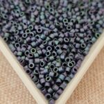 Delica 11/0, Matted Metallic Plum Gold Iris DB1054, 5gms