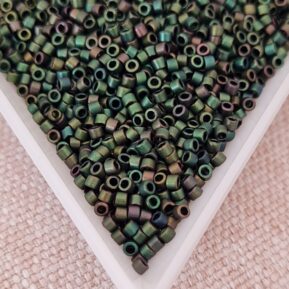 Delica 11/0, Metallic Teal Iris Matted DB0327