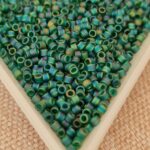 Delica 11/0, Emerald AB Matted DB0859, 5gms