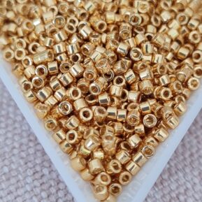 Delica 11/0, Duracoat Galvanized Gold DB1832, 5gms