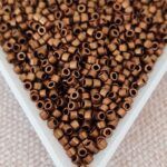 Delica 11/0, Metallic Bronze Gold Iris Matted DB1051, 5gms