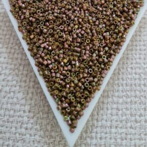 Delica 11/0, Opaque Olive Gold Luster DB0133, 5gms