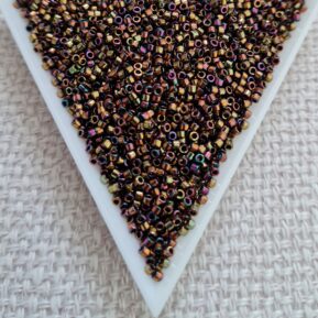 Delica 11/0, Metallic Light Bronze Iris DB0023, 5gms