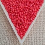 1.8mm Cube, Opaque Red AB Matted SB0707FR, 5gms
