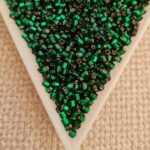 1.8mm Cube, Emerald Gold Lined, 5gms