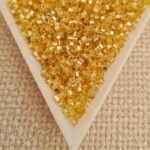 1.8mm Cube, Silver Lined Gold SB0003, 5gms