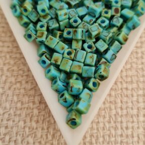 4mm Cube, Picasso Seafoam Green, 5gms