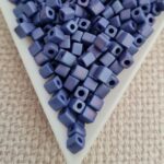 4mm Cube, Opaque Cobalt AB Matted SB0414FR, 5gms