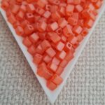4mm Cube, Transparent Orange AB SB0138FR, 5gms