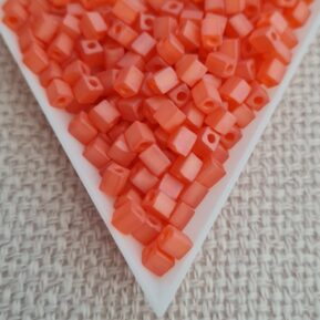 4mm Cube, Transparent Orange AB SB0138FR, 5gms