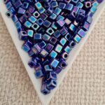 4mm Cube, Opaque Cobalt AB SB0484, 5gms