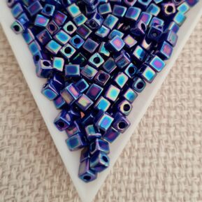 4mm Cube, Opaque Cobalt AB SB0484, 5gms