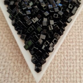 3mm Cube, Opaque Black Luster, 5gms