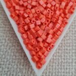 3mm Cube, Opaque Orange Matted AB SB0406FR, 5gms