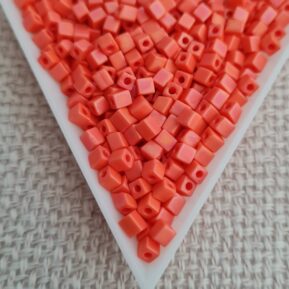 3mm Cube, Opaque Orange Matted AB SB0406FR, 5gms