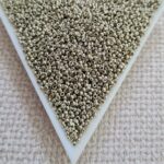 Seed bead 15/0, Duracoat Galvanized Light Pewter, color 4221, 5gms