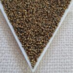 Seed bead 15/0, Picasso Opaque Brown Tan, color 4517, 5gms