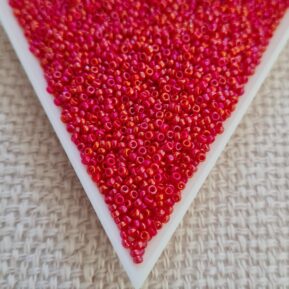 Seed bead 15/0, Opaque Red Luster, color 1943, 5gms