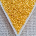 Seed bead 11/0, Yellow Luster, color 0422D, 5gms