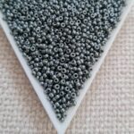 Seed bead 11/0, Opaque Luster Smoke Grey, color 2479, 5gms