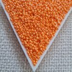 Seed bead 11/0, Opaque Light Orange Luster, color 423, 5gms