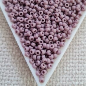 Seed bead 8/0, Opaque Mauve, color 0410, 5gms