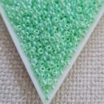 Seed bead 8/0, Mint Green Ceylon, color 0520, 5gms