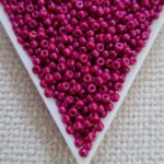 Seed bead 8/0, Raspberry Luster, color 4845, 5gms