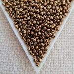 Drop beads 2.8mm, Metallic Dark Bronze, 5gms
