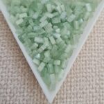 Half tila 5x2.3x1.9mm, Silk Pale Light Green, col. HTL2560, 5gms