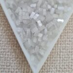 Half tila 5x2.3x1.9mm, Silk Pale Shadow, col. HTL2595, 5gms
