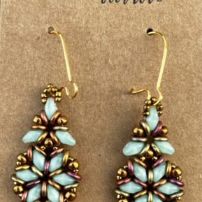 Handmade beaded earring