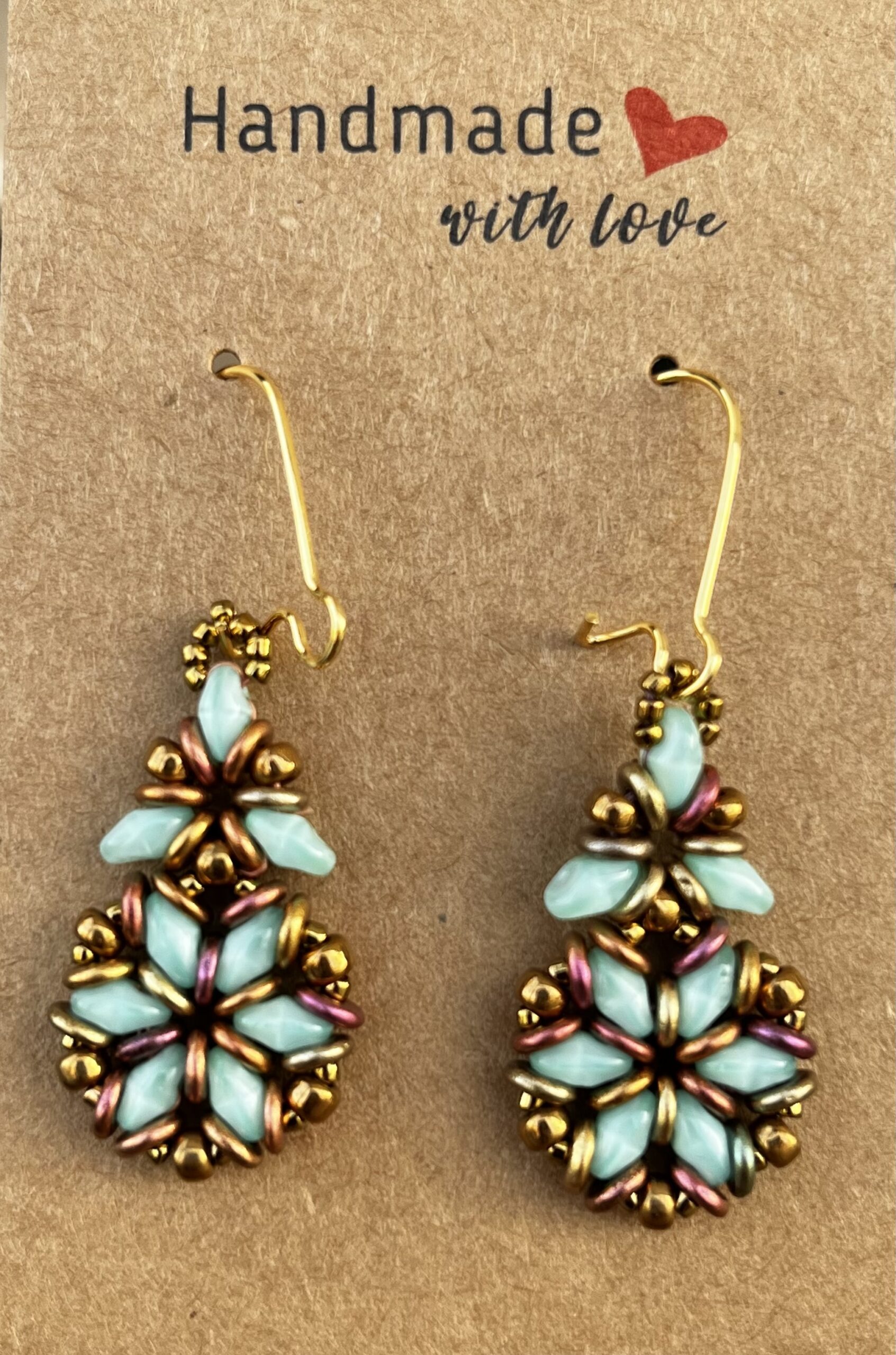 Handmade beaded earring